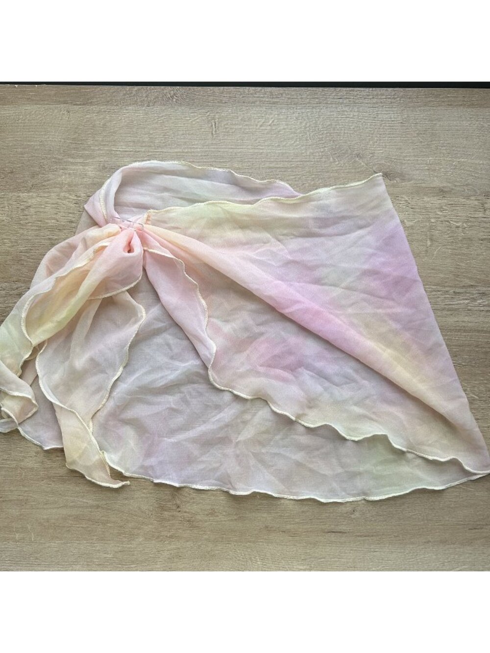 Heart of Sun Lola Starburst Pink Yellow Watercolor Skirt Women's Size Small S